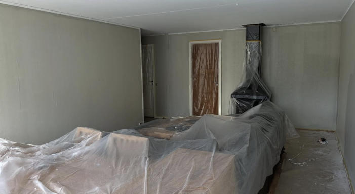 Spackling, målning och takmålning